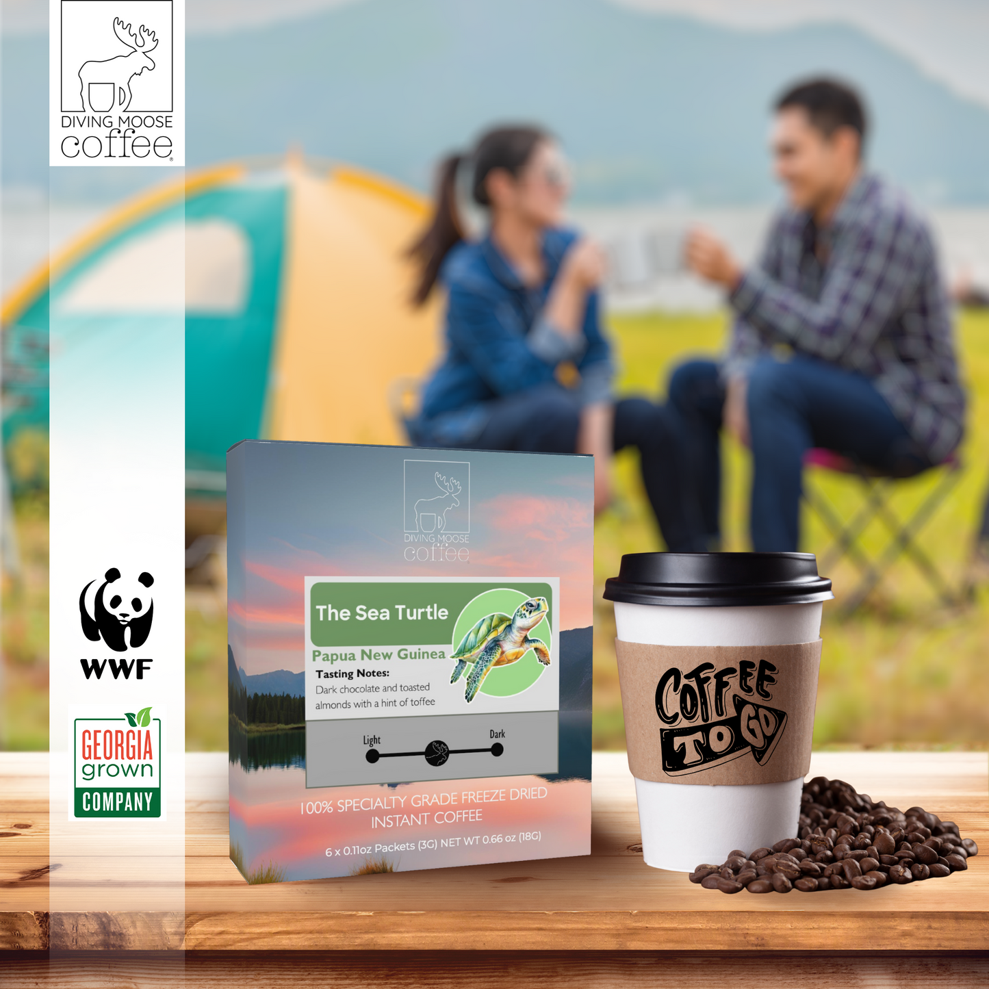 The Sea Turtle - Papua New Guinea Instant Vacuum Freeze Dried Medium Roast