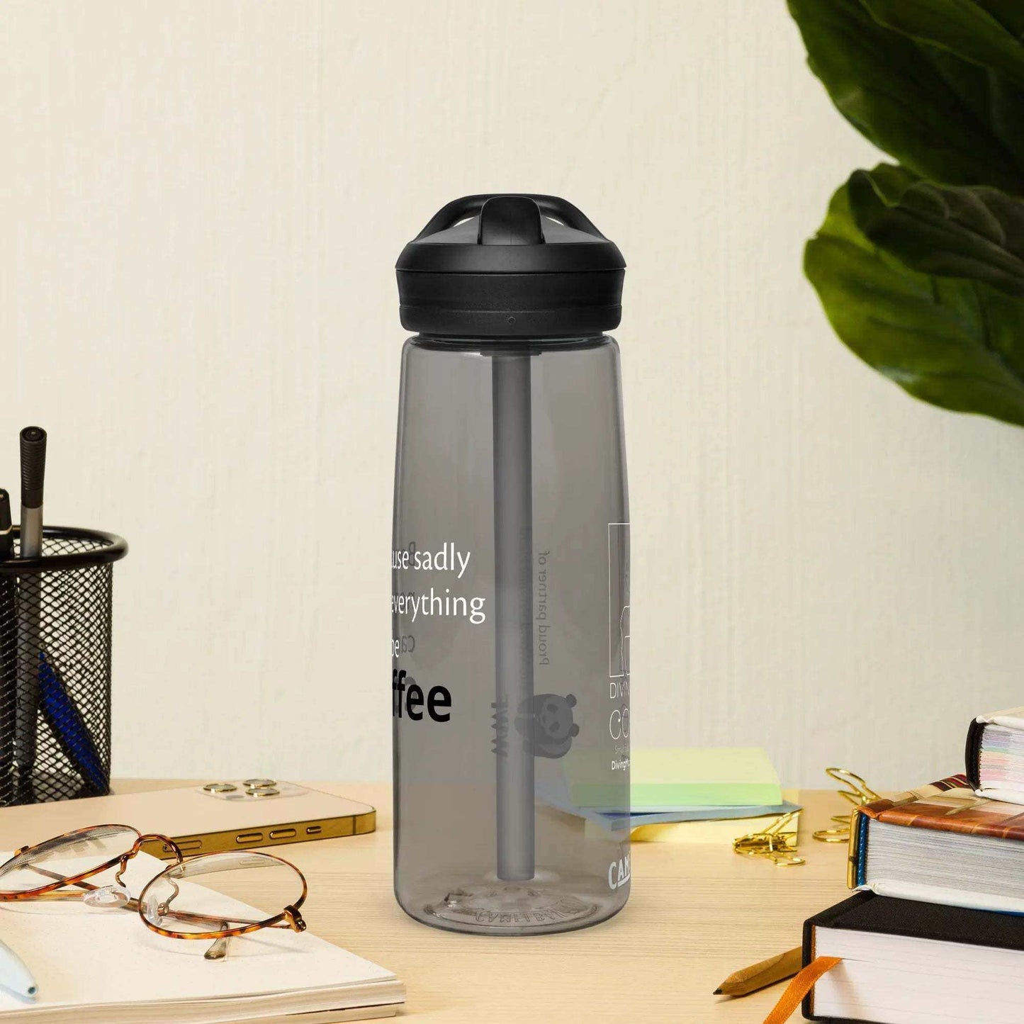 25 oz CamelBak Eddy+ Water Bottle made from 50% recycled plastic with spill-proof lid and bite valve for hydration on the go