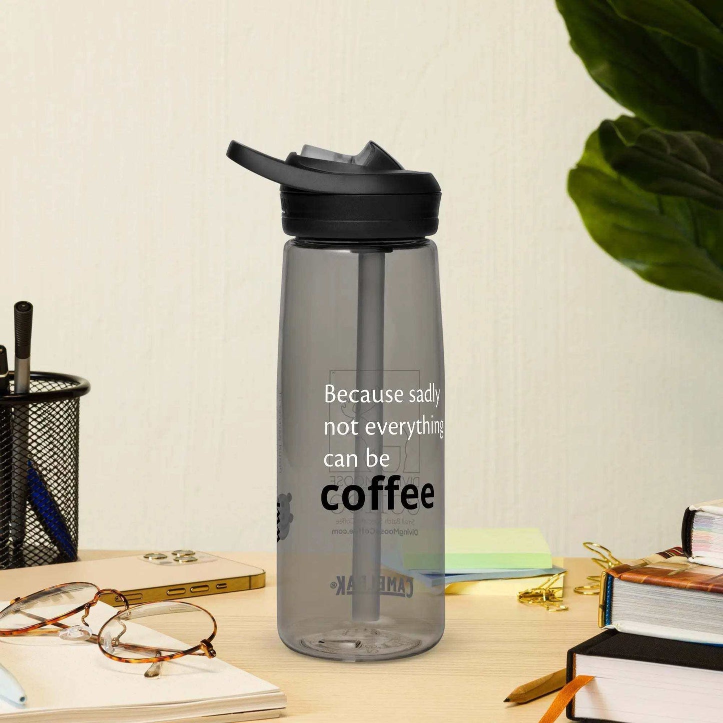 CamelBak Eddy+ Water Bottle 25oz reusable gray spill-proof sports bottle with bite valve and carry handle