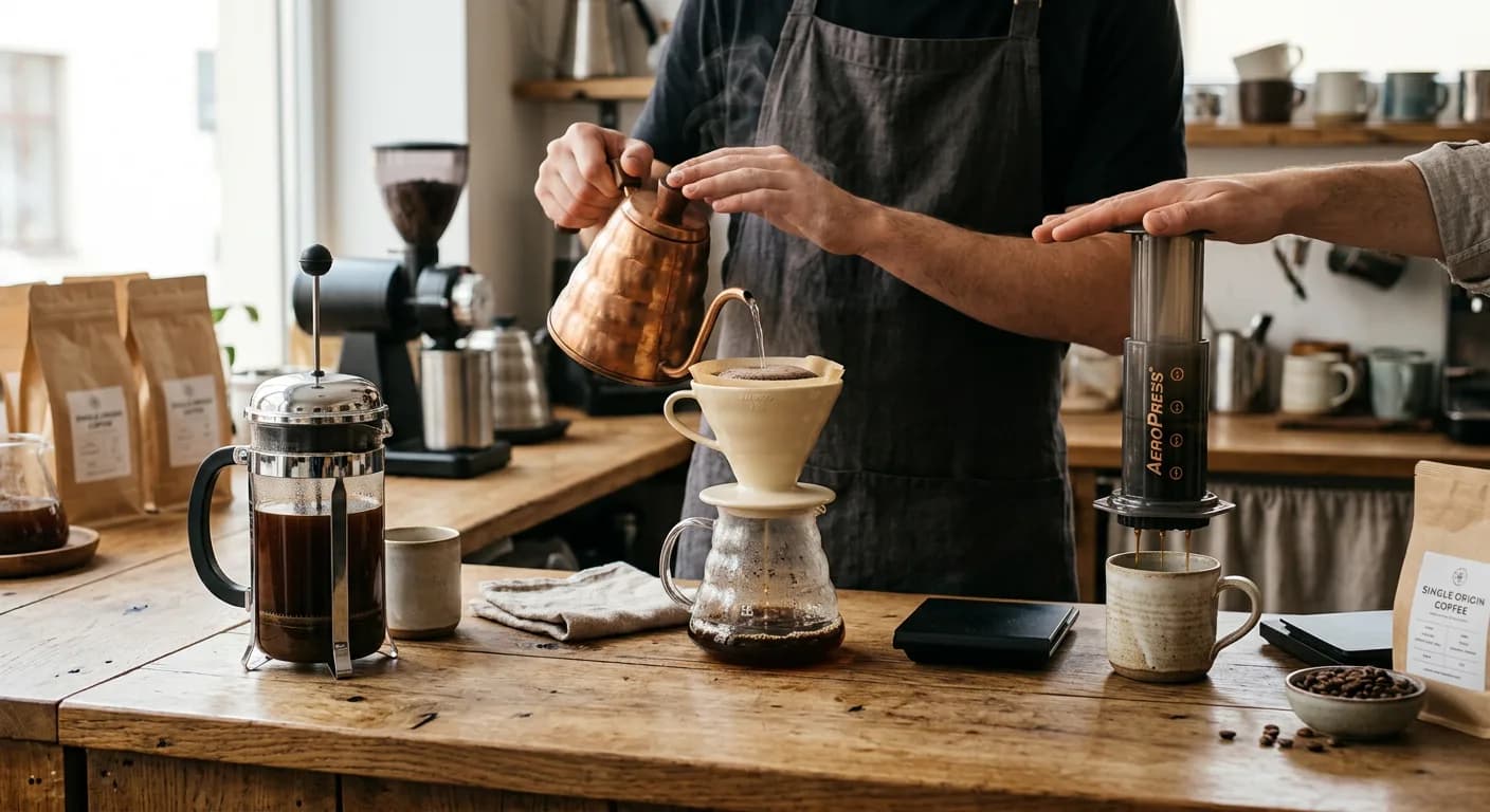 French Press vs. Pour-Over vs. AeroPress: Which Brewing Method Brings Out the Best Flavor in Specialty Coffee?