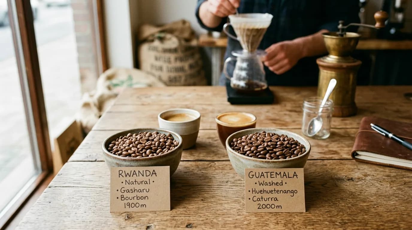 Rwanda vs. Guatemala Coffee Beans: How Terroir, Altitude, and Processing Shape Two Very Different Cups