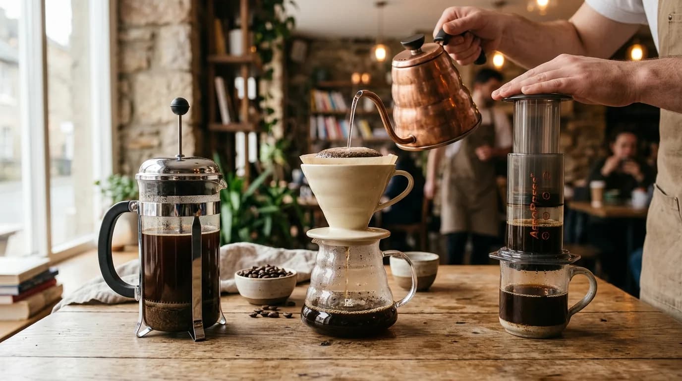 French Press vs. Pour-Over vs. AeroPress: Which Brewing Method Brings Out the Best Flavor in Specialty Coffee?