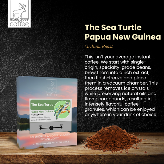 The Sea Turtle - Papua New Guinea Instant Vacuum Freeze Dried Medium Roast