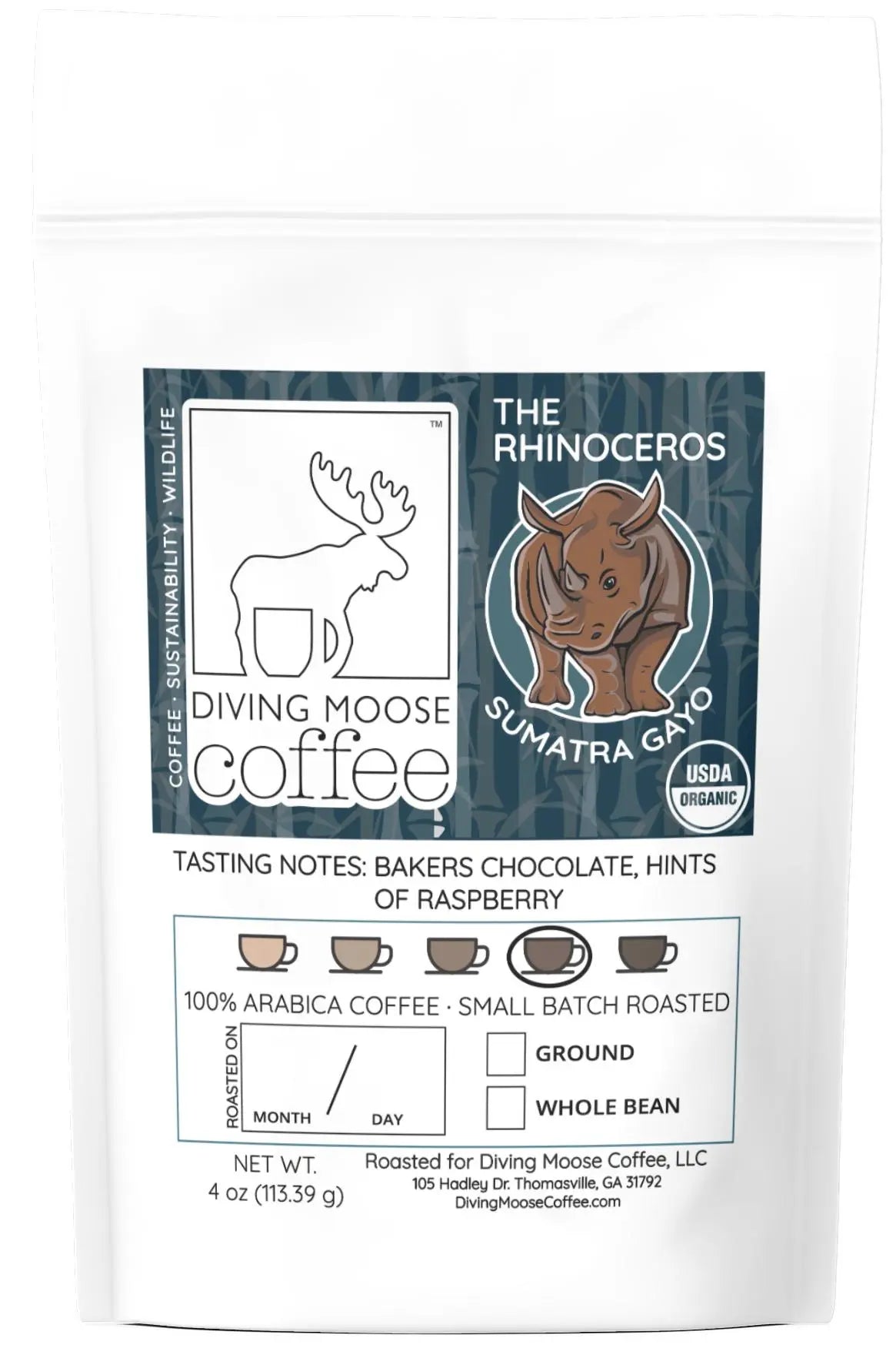 4-Count Most Popular Sample Pack (4oz each) Diving Moose Coffee, LLC