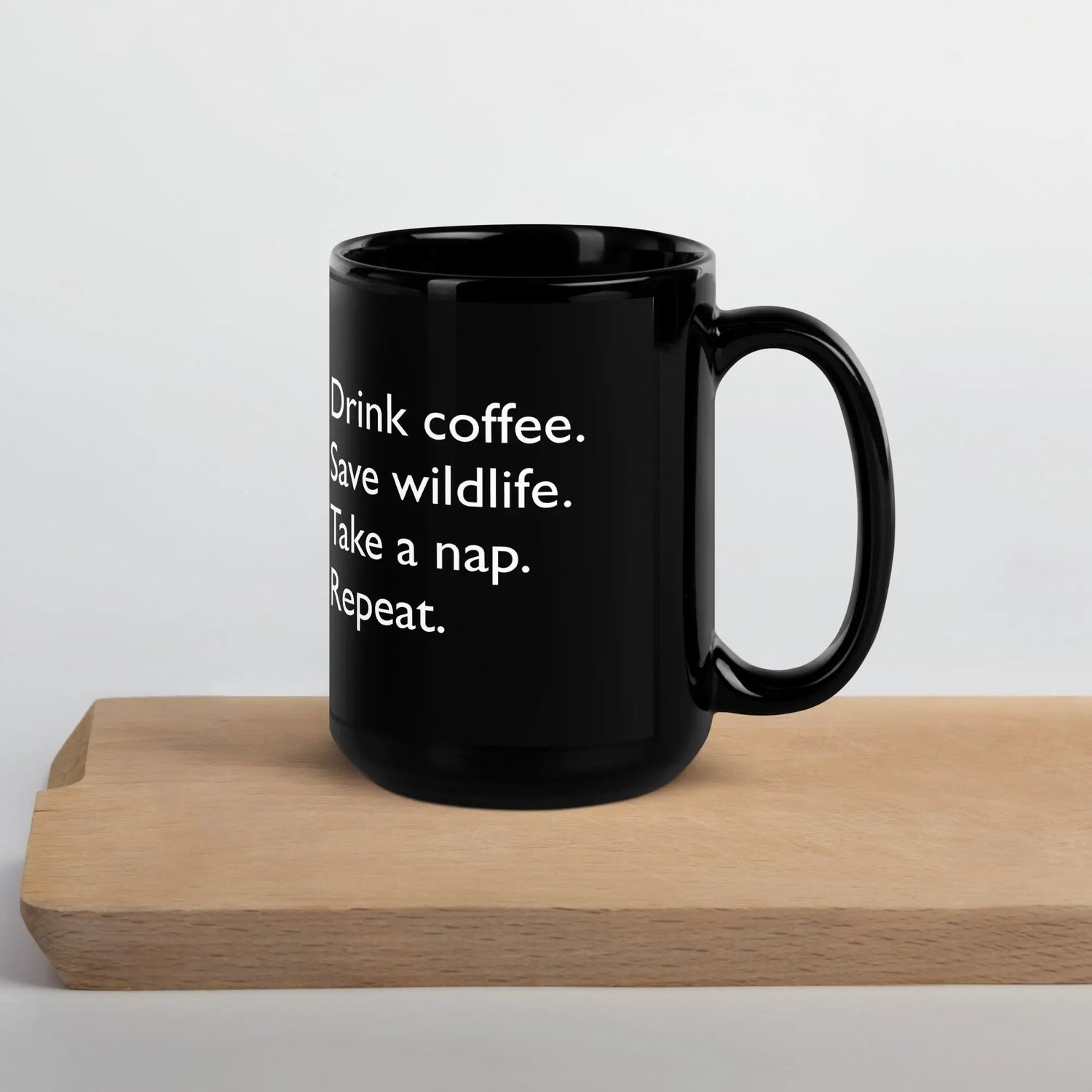 DMC Black Glossy Mug (15 oz) Diving Moose Coffee, LLC