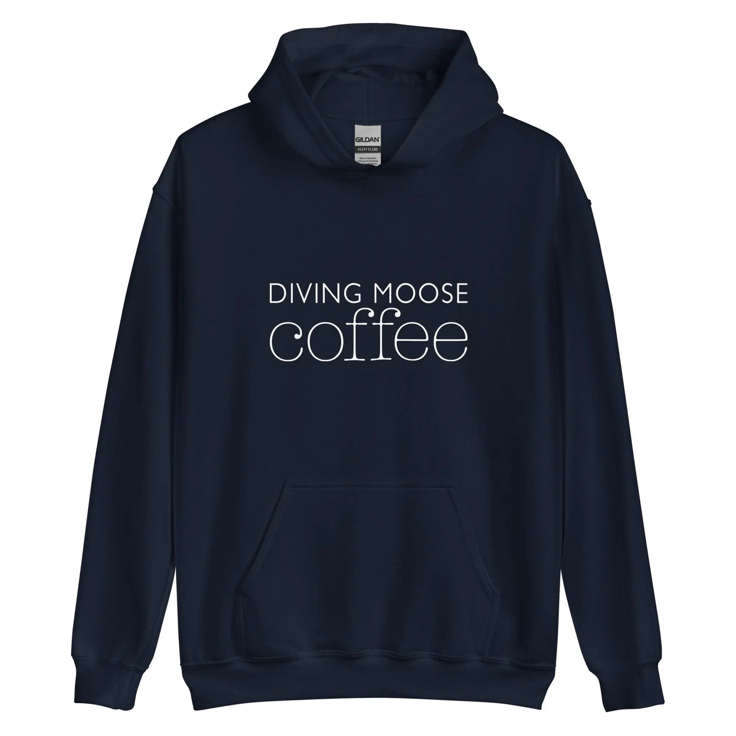 DMC Cozy Soft Feel Unisex Hoodie with Front Pouch Pocket Diving Moose Coffee, LLC