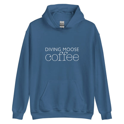 DMC Cozy Soft Feel Unisex Hoodie with Front Pouch Pocket Diving Moose Coffee, LLC