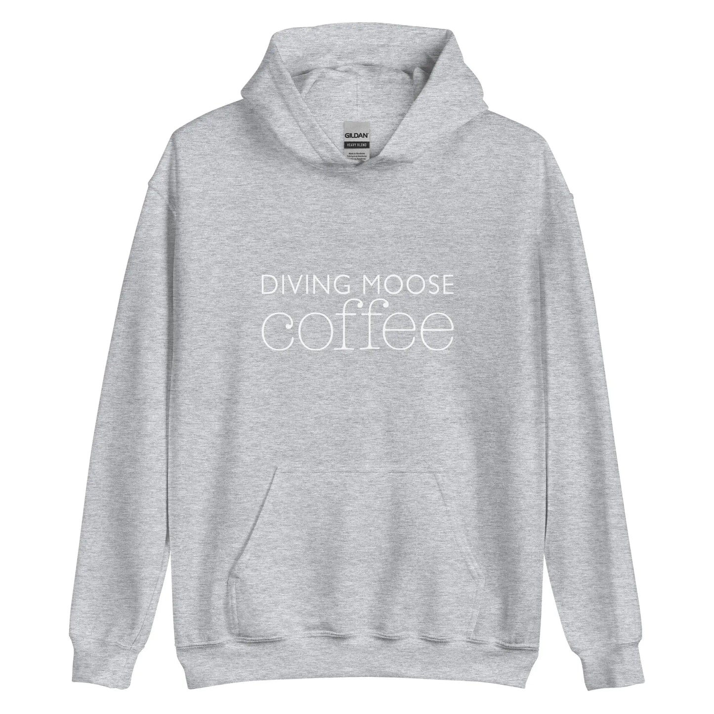 DMC Cozy Soft Feel Unisex Hoodie with Front Pouch Pocket Diving Moose Coffee, LLC