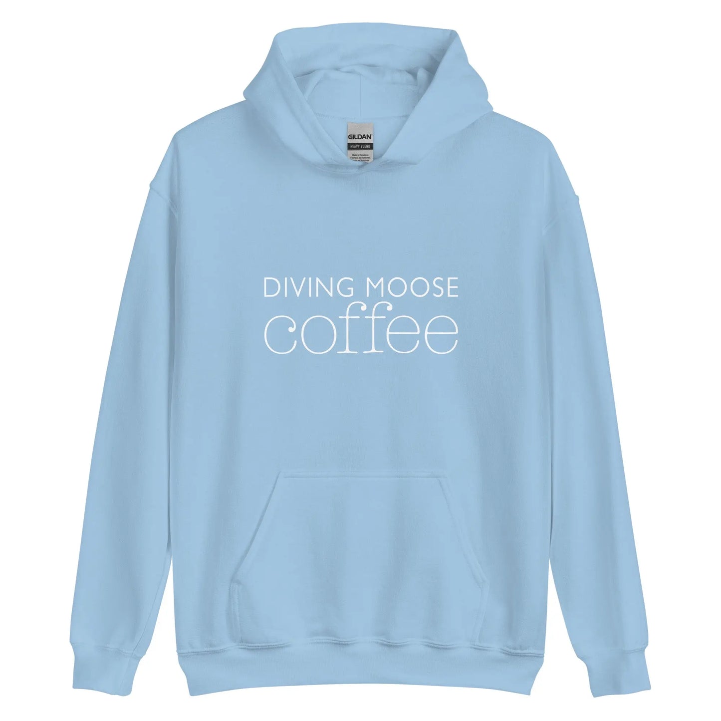 DMC Cozy Soft Feel Unisex Hoodie with Front Pouch Pocket Diving Moose Coffee, LLC