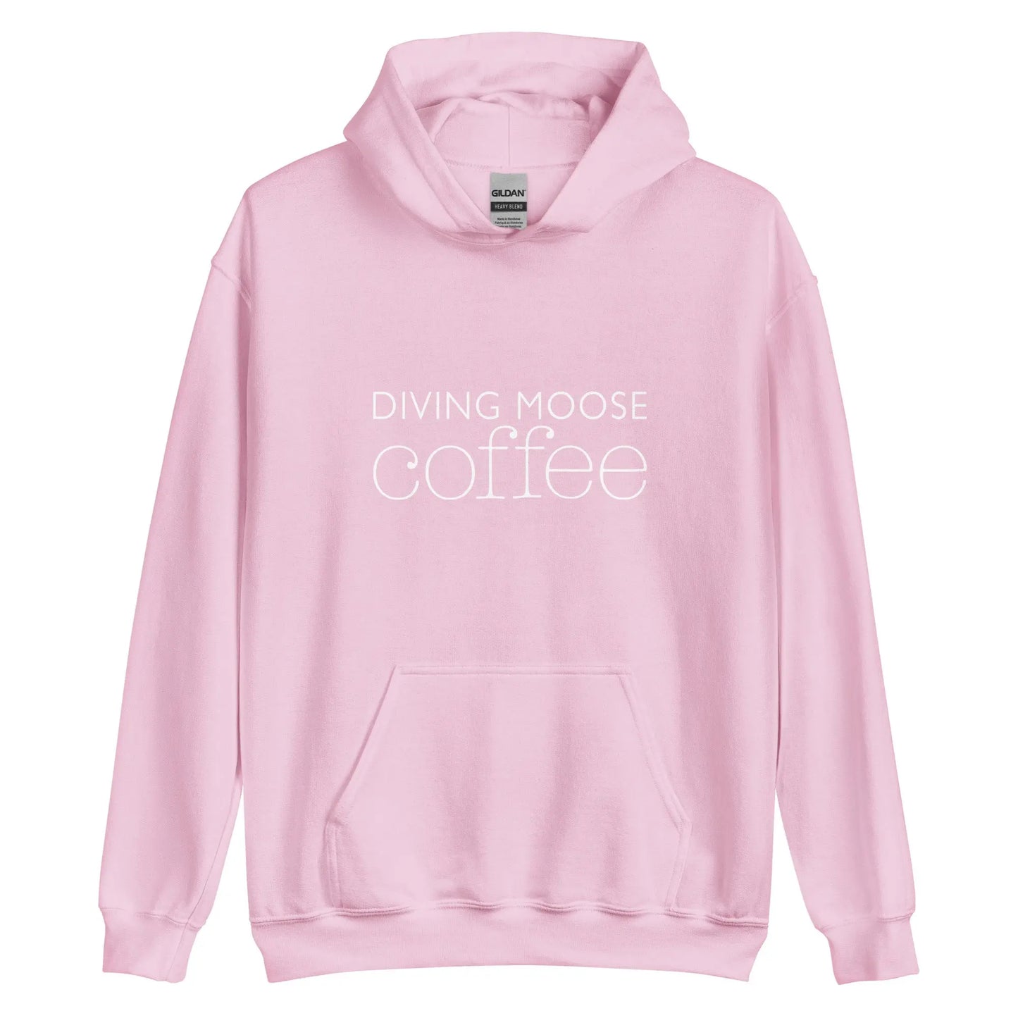 DMC Cozy Soft Feel Unisex Hoodie with Front Pouch Pocket Diving Moose Coffee, LLC