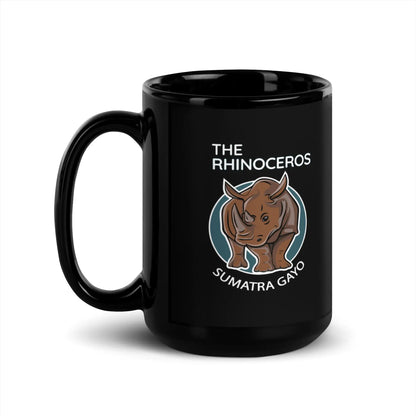 DMC Rhinoceros Glossy Mug (15 oz) Diving Moose Coffee, LLC