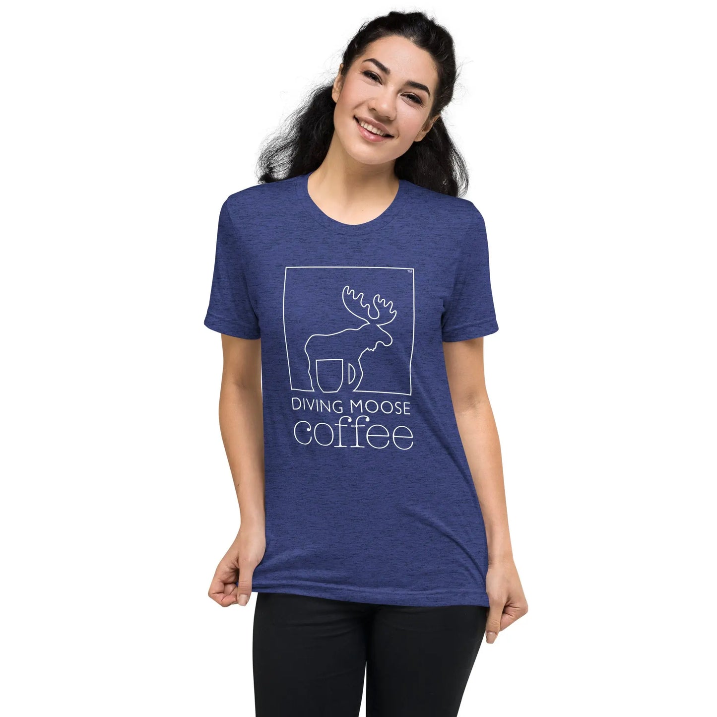 DMC Short Sleeve Tri-Blend Comfy T-shirt Diving Moose Coffee, LLC