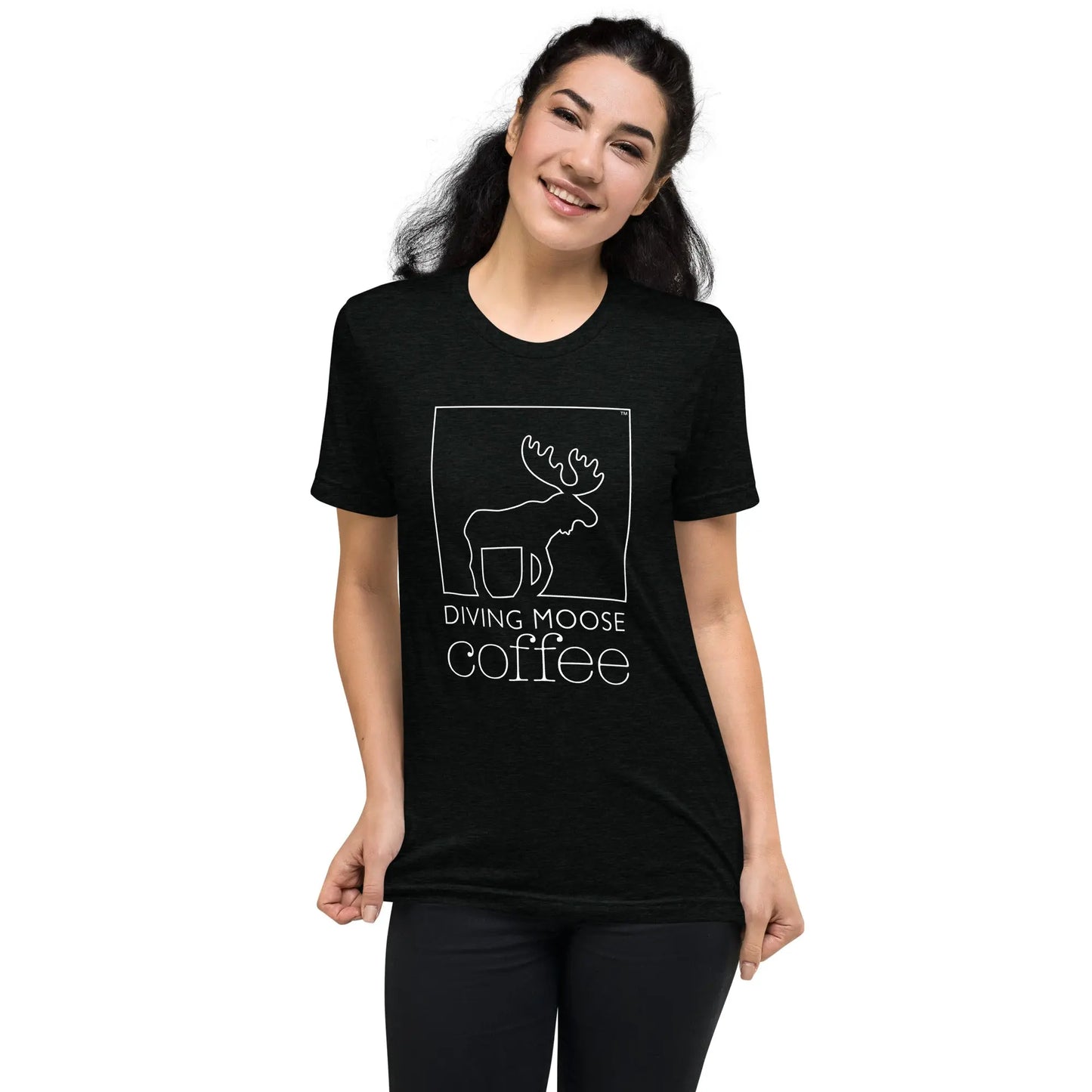 DMC Short Sleeve Tri-Blend Comfy T-shirt Diving Moose Coffee, LLC