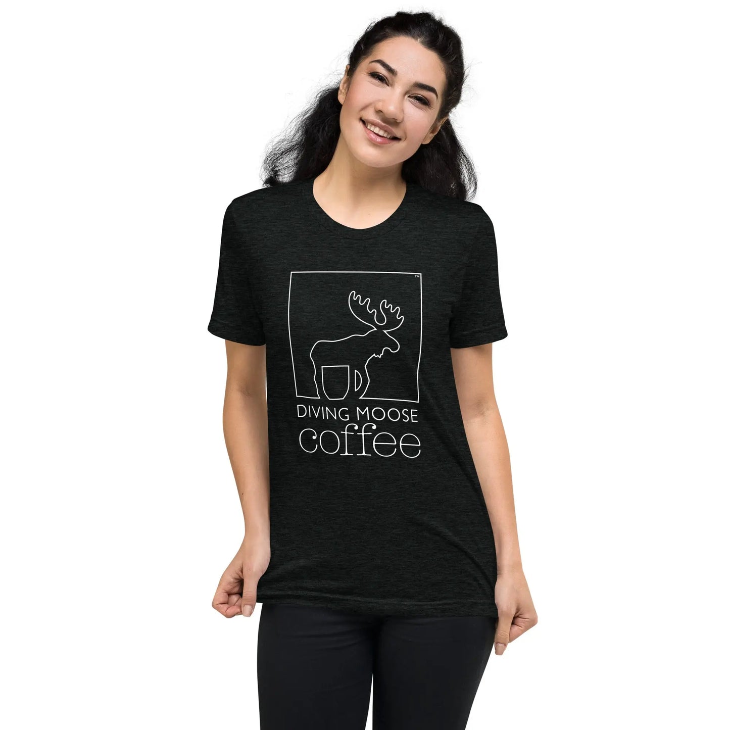 DMC Short Sleeve Tri-Blend Comfy T-shirt Diving Moose Coffee, LLC