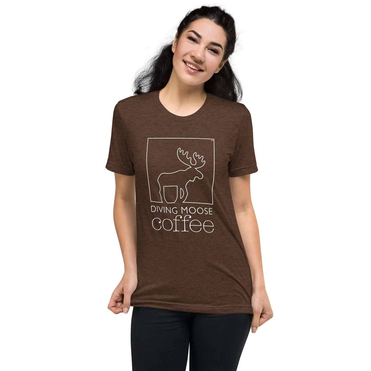 DMC Short Sleeve Tri-Blend Comfy T-shirt Diving Moose Coffee, LLC