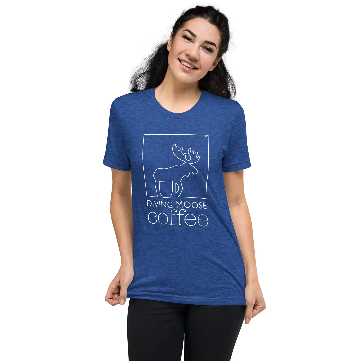 DMC Short Sleeve Tri-Blend Comfy T-shirt Diving Moose Coffee, LLC