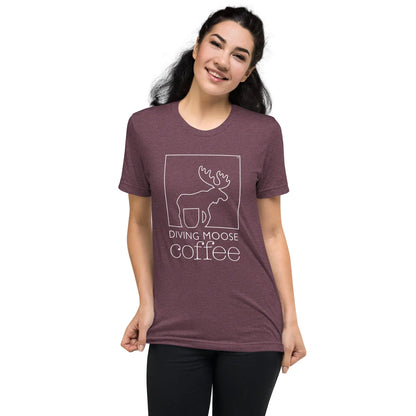 DMC Short Sleeve Tri-Blend Comfy T-shirt Diving Moose Coffee, LLC