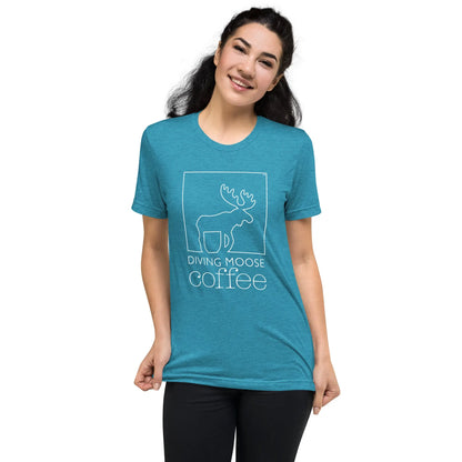 DMC Short Sleeve Tri-Blend Comfy T-shirt Diving Moose Coffee, LLC