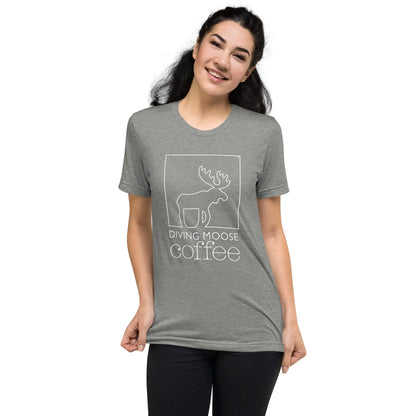 DMC Short Sleeve Tri-Blend Comfy T-shirt Diving Moose Coffee, LLC