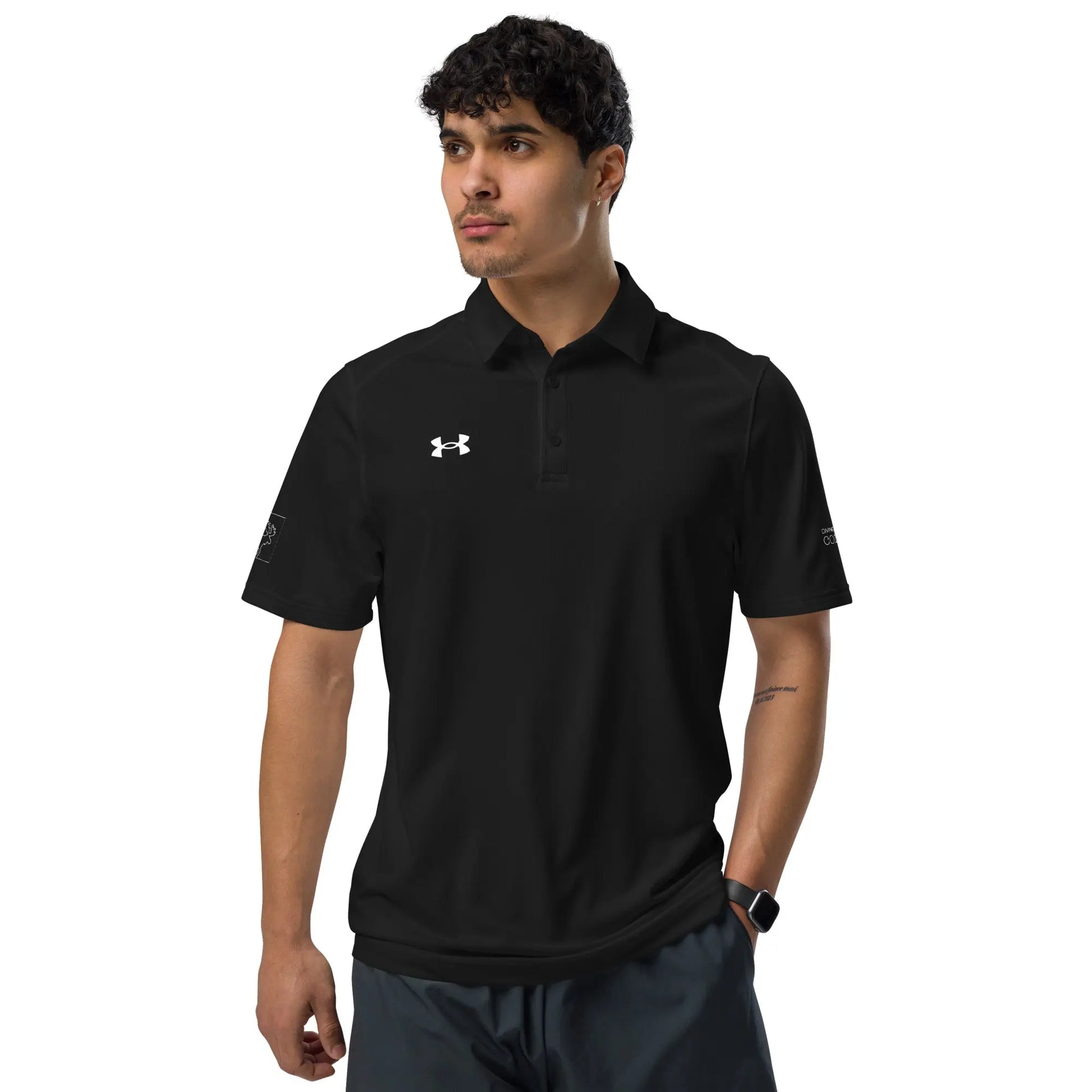 DMC Under Armour® Moisture Wicking Men's Athletic Polo Diving Moose Coffee, LLC