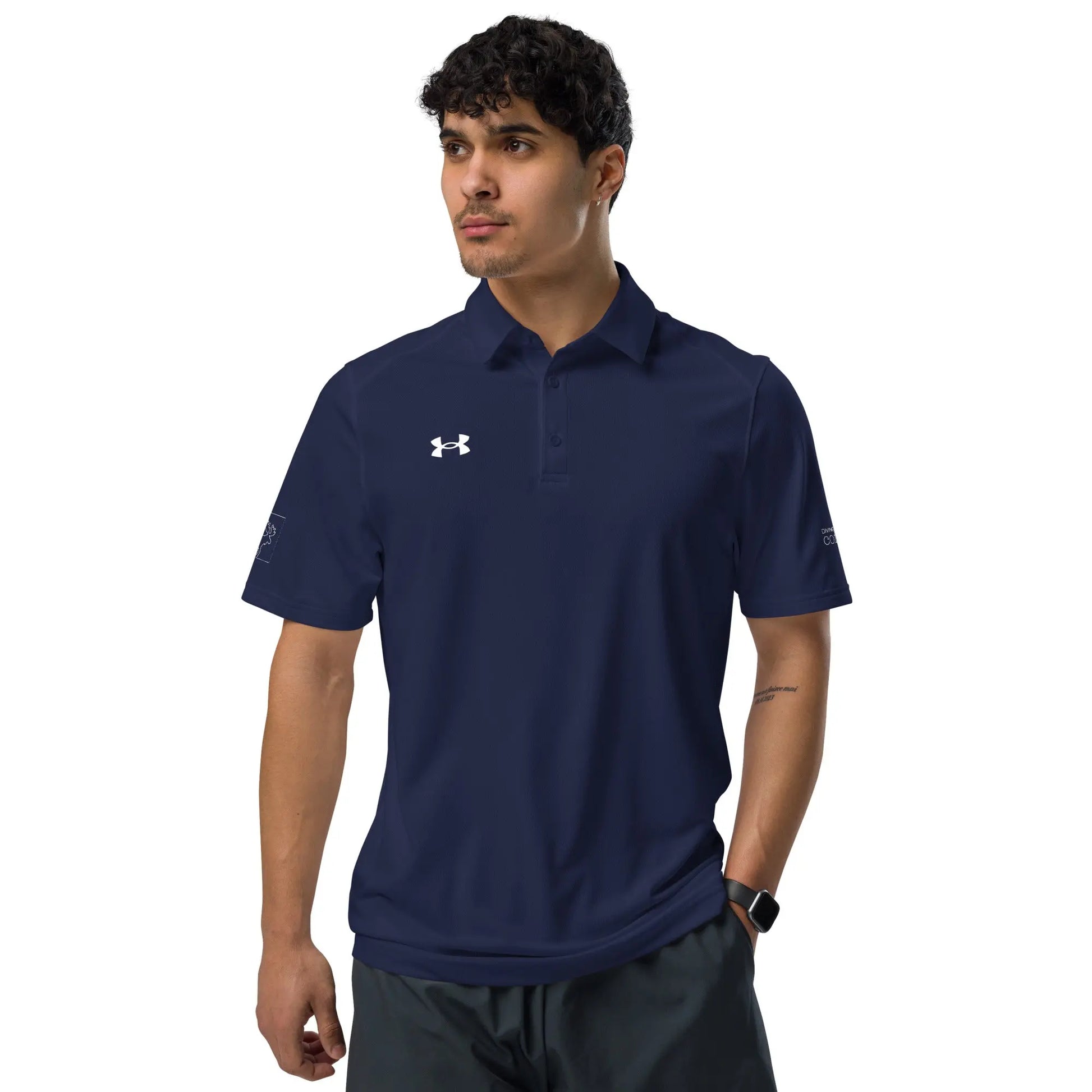 DMC Under Armour® Moisture Wicking Men's Athletic Polo Diving Moose Coffee, LLC