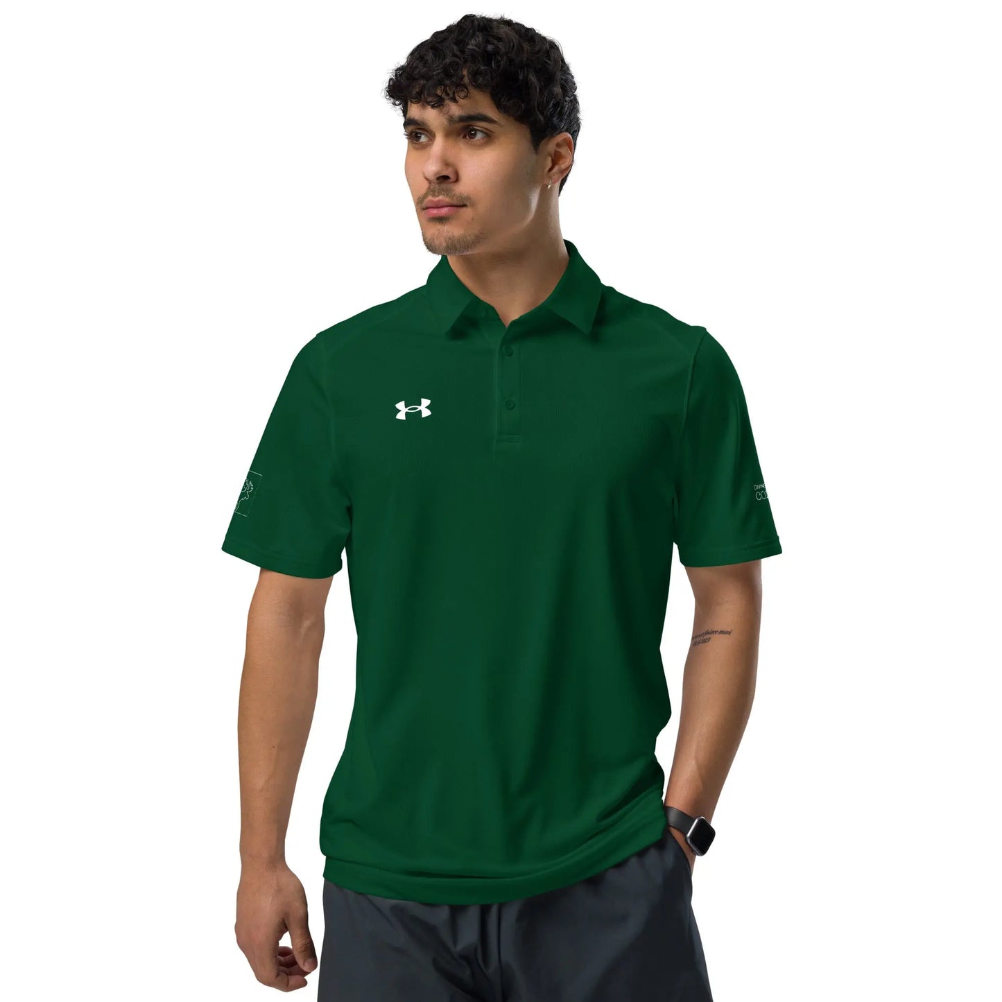 DMC Under Armour® Moisture Wicking Men's Athletic Polo Diving Moose Coffee, LLC