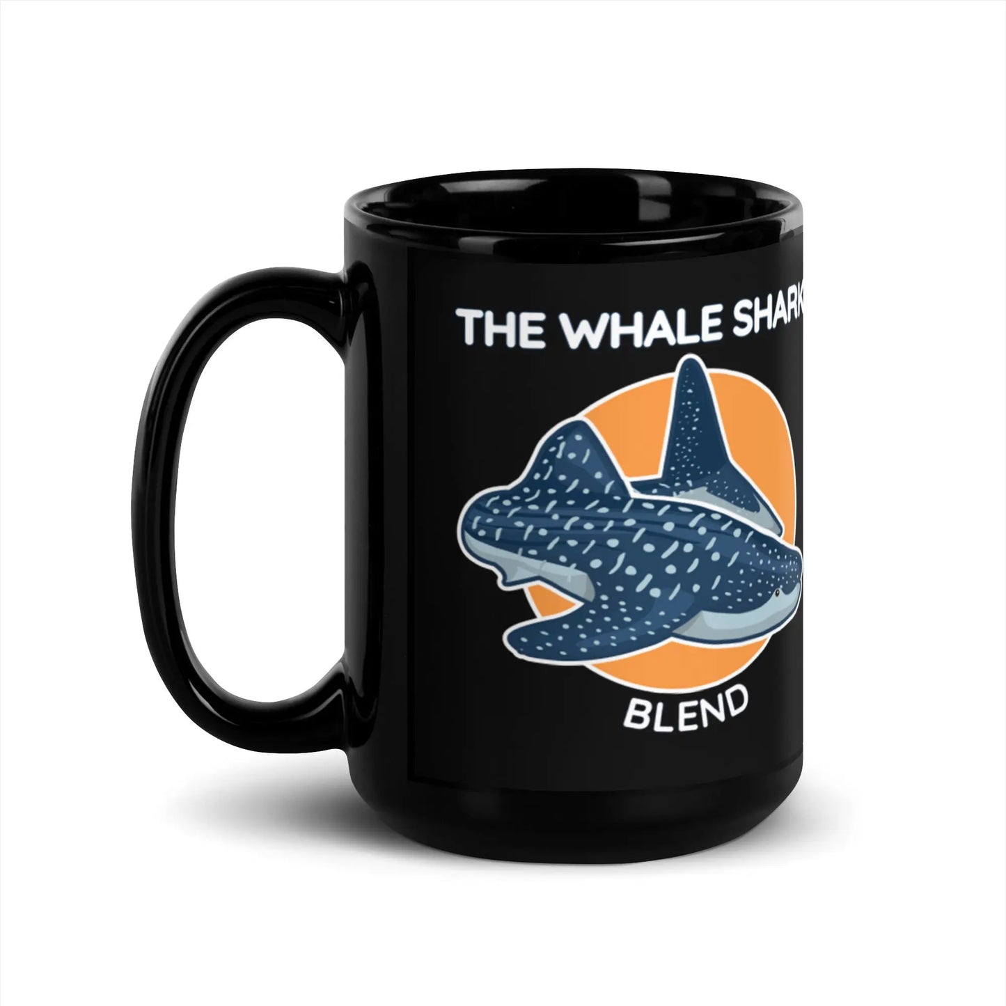 DMC Whale Shark Glossy Mug (15 oz) Diving Moose Coffee, LLC