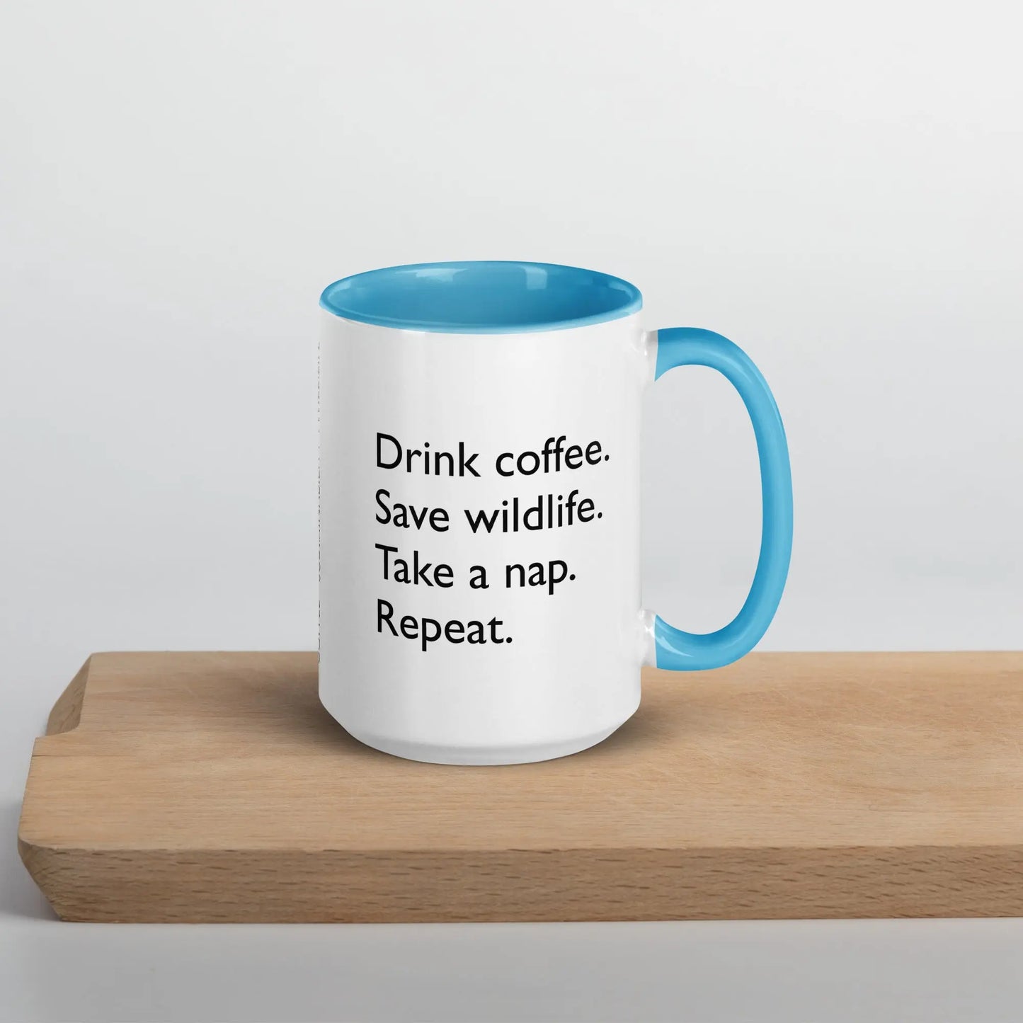 DMC White Glossy Mug with Choice of Color Inside (15 oz) Diving Moose Coffee, LLC