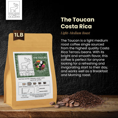 The Toucan - Costa Rica Terrazu (Morning Roast) Diving Moose Coffee, LLC